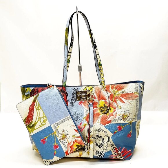 Ferragamo Tote Bag Multi Color PVC 460-081325 - Picture 1 of 9